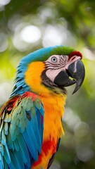 Obraz premium Tropical Macaw with Stunning Plumage
