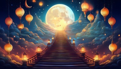 background with glowing lights