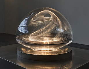 Illuminated Glass Sculpture