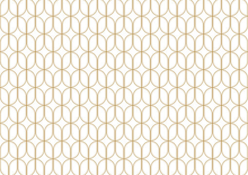 Art deco pattern with striped line and oval shape, vector illustration. pattern background.