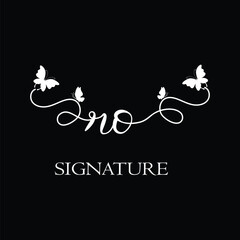 RO Handwritten initial letter, RO simple signature vector logo with butterfly shape variation, beauty, photography letter logo design. R O