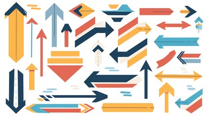 arrow vector icon set collection diffrent arrow signs