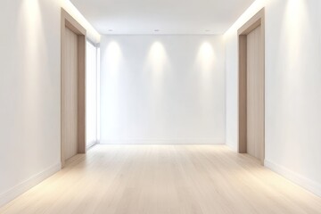 Fototapeta premium Modern 3D Rendered Interior of a Stylish Flur