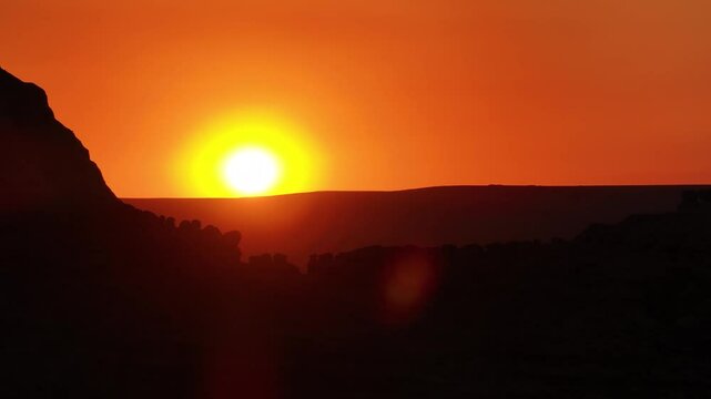 Sunrise Silhouette at Goblin Valley State Park near Moab Utah Slick Rock Strange Hoodoo Rock Formations