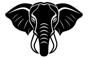 elephant head silhouette