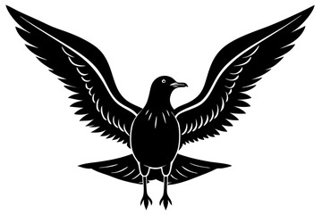 pigeon silhouette vector