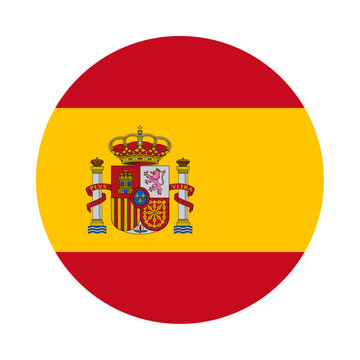 Round Spain flag icon