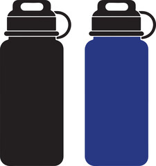 isolated water bottle icon Vector, water bottle Silhouette,water bottle icon set, water bottle for logo,color water bottle Vector illustration, Vector Graphic, EPS 10 , clip art work,