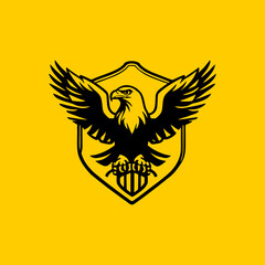 Eagle Falcon Vector Logo Template, Eagle Logo Vector Black, Eagle Vector