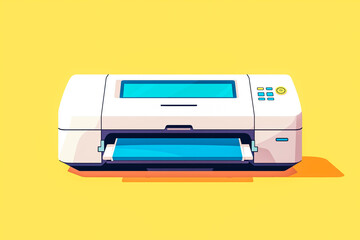 Home printer icon. Flat illustration of home printer icon for web design