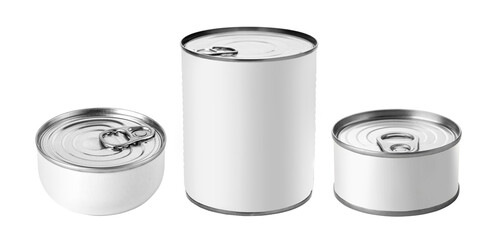 Cans with blank