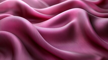 Obraz premium Pink silk fabric waves, elegant texture.