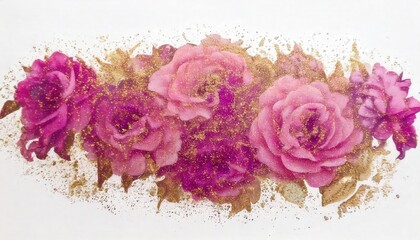 花柄装飾, 装飾デザイン, 優雅なパターン, ゴールドアート, フローラルモチーフ, スタイライズされた花, クラシック装飾