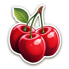 Cherry fruit sticker