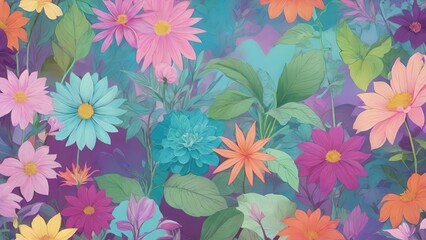 自然をテーマにしたモチーフ, 自然の美しさ, フローラルオーナメント.