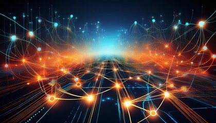 abstract background with lights