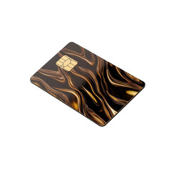 Stylish SIM Card Design with Transparent Background Digital Art Modern Aesthetic Close-Up View