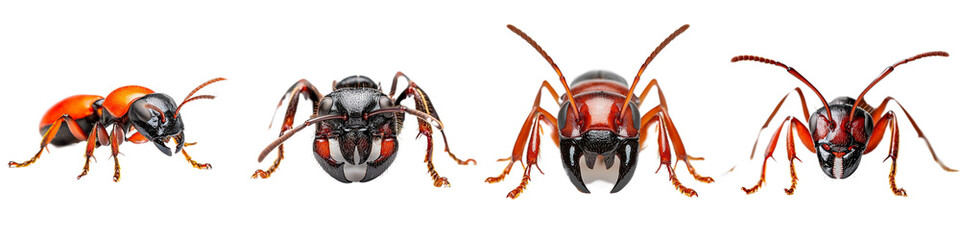 Realistic Renderings of Colorful Ant Species from Various Angles for Science Education