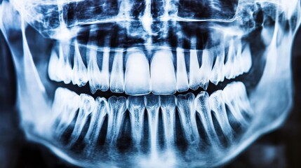Panoramic Dental X-Ray: A Detailed View of Teeth and Jaw Structure