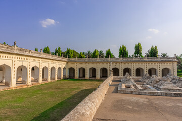 Fototapeta premium Mausoleum of Hyder Ali and Tipoo Sultan, The Gumbaz was raised by Tipu Sultan in 1782-84 at Srirangapatana to serve as a mausoleum for his father and mother. Persian style Architecture.