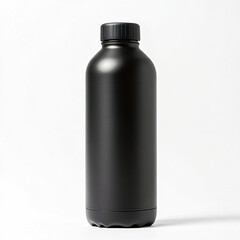 Matte Gym Water Bottle for Daily Hydration and Tracking dry grip black