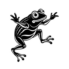 funny frog cartoon character