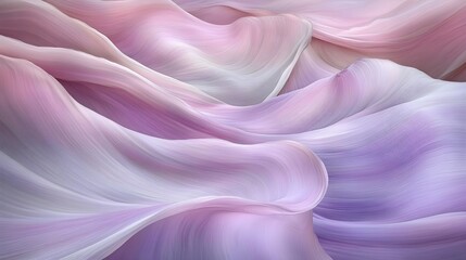 Fototapeta premium Abstract Waves in Shades of Pink and Purple Soft Flowing Design