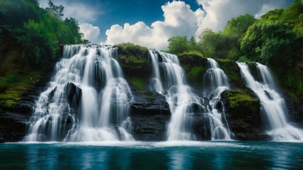 Fototapeta premium waterfall in the mountains