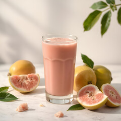 fresh fruit juice with fruits