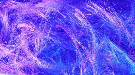 Fototapeta premium Abstract Flowing Light Fiber Strings in Electric Colors