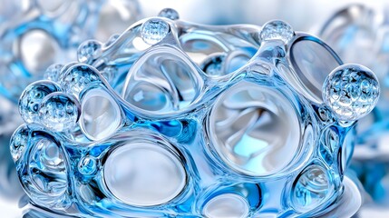 Photorealistic Gentle Blue Water Ripple Textures with High Resolution