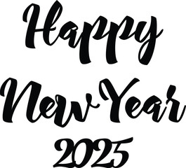 Happy new year 2025 vector illustration