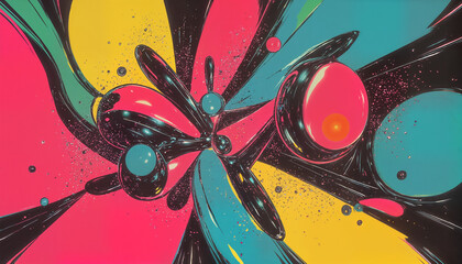 Vibrant Abstract Color Explosion