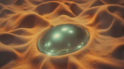 Abstract Dome on Sandy Dunes