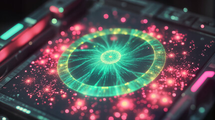 Futuristic Energy Core Interface