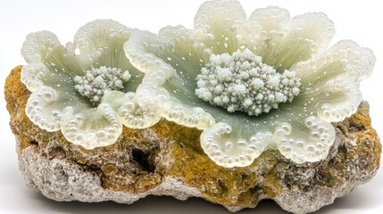 Detailed Close-up of Unique Colorful Natural Coral Formation