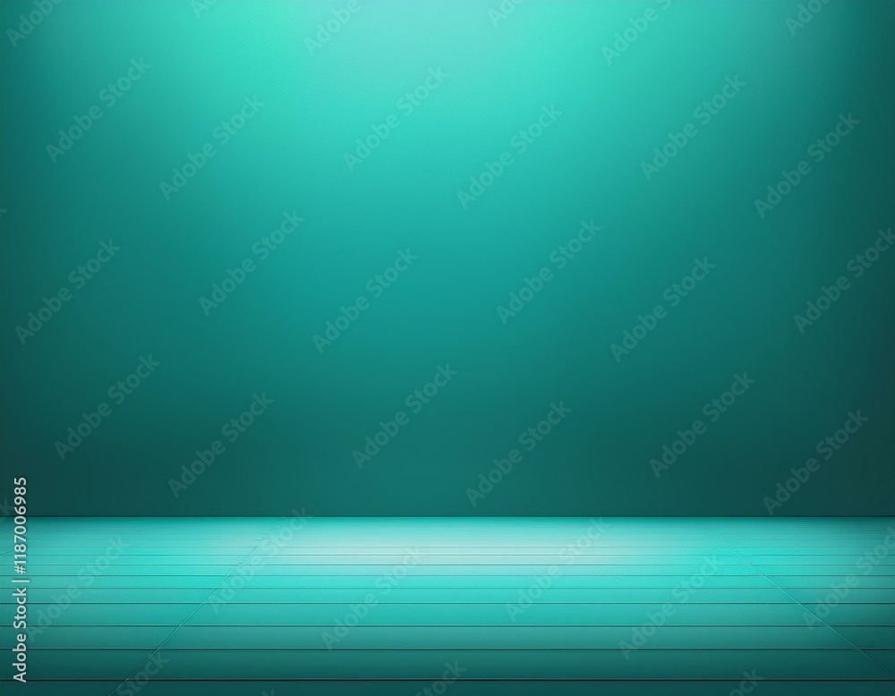 Wall mural blue empty room studio gradient used for background and display your product