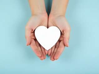 Tender Hands Holding a Heart: A Symbol of Love, Care, and Compassion