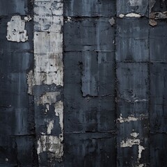 Obraz premium Dark Gray Weathered Wall Texture Abstract Background Urban Decay Grunge Industrial