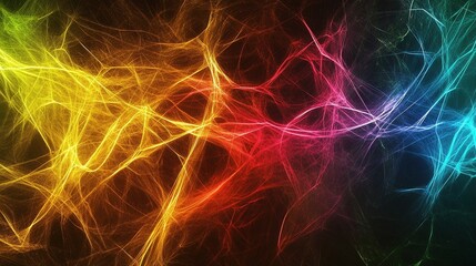 Colorful Abstract Lines Background for Creative Projects and Designs