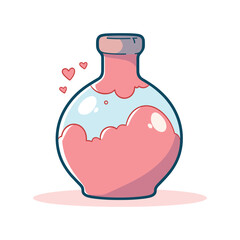 elegant illustration of cute vase vector
