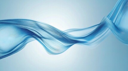 Blue Abstract Technology Communication Concept with Fluid Lines