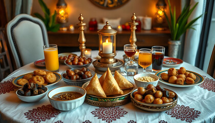 Ramadan Iftar Feast: A Table of Delicious Delights