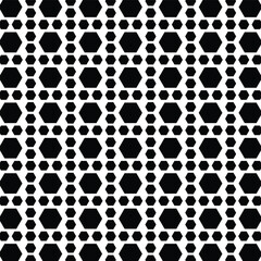 Black polygons pattern on white Background
