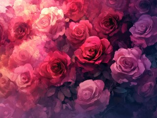 Vibrant floral arrangement garden photography nature close-up rose varieties in bloom