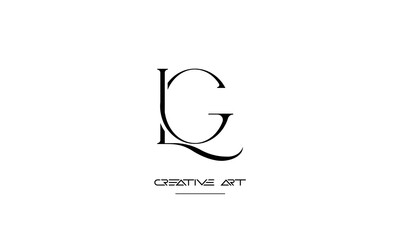 LG, GL, L, G abstract letters logo monogram © Nadia