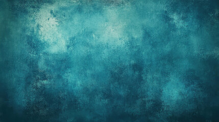 Fototapeta premium Teal abstract textured background wall art.
