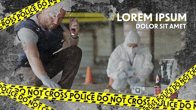 Police Crime Research Detective Tape Slideshow