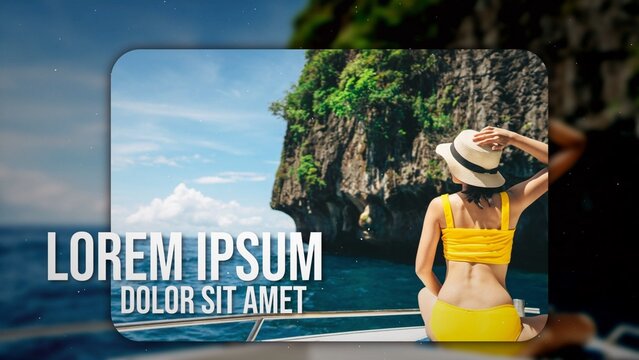 Glass Panels Holiday Travels Modern Slideshow