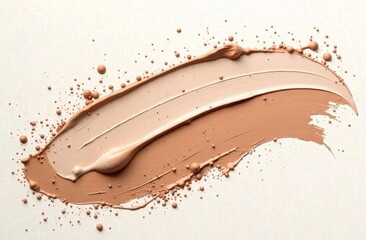 Fototapeta premium Paint strokes paint shades color mocha mousse 2025. Copy space